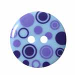Cirque 95 2916K Light Blue 2 Hole Button (2/card) .88"/23 mm